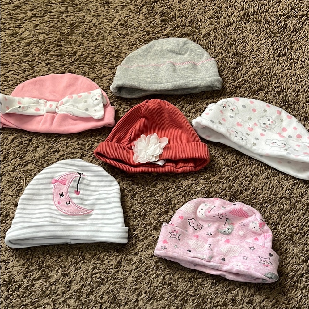 Baby Assorted Colorful Beanie Set